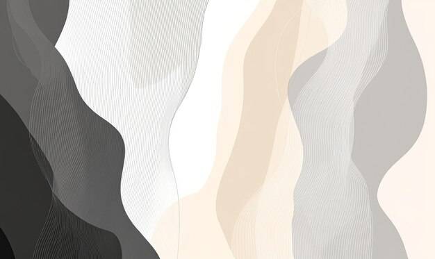 Beżowo szara nowoczesna tapeta na pulpit do stylowego wnętrza komputera